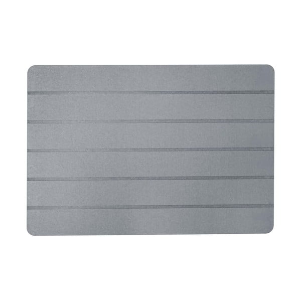 Tappetino per il bagno grigio 50x70 cm Baline – douceur d'intérieur