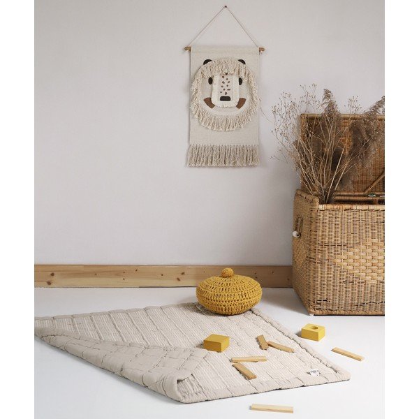 Tappeto gioco per bambini in crema Anna - Nattiot-image-1