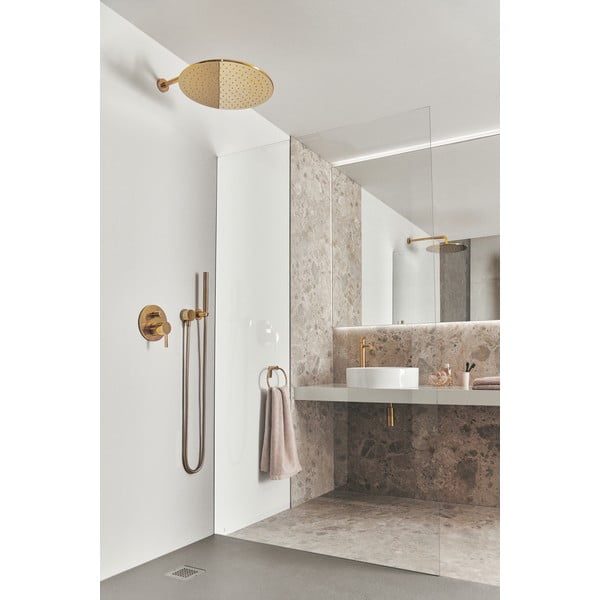 Soffione doccia dorato in metallo IdealRain - Ideal Standard-image-4