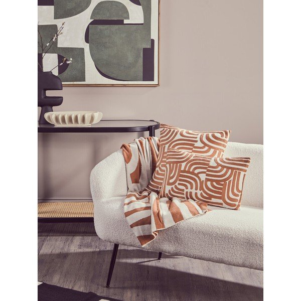 Tavolo consolle nero/di colore naturale con piano in vetro 49x100 cm Cebu – Premier Housewares-image-3
