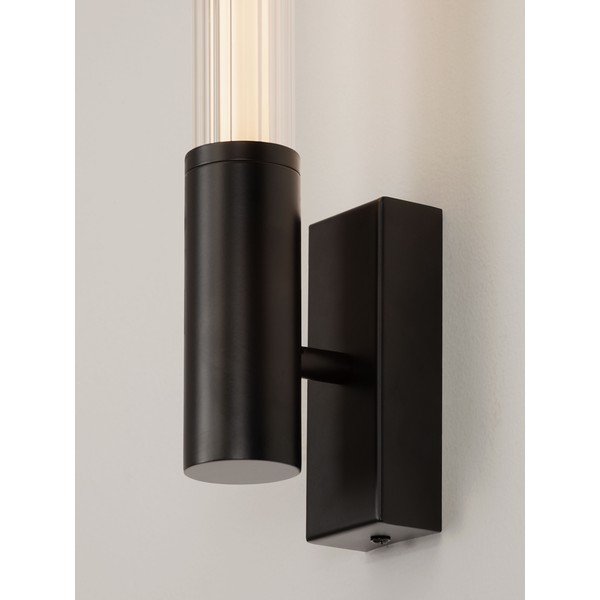 Lampada da parete LED nera opaca in metallo Nold – Nova Luce-image-2