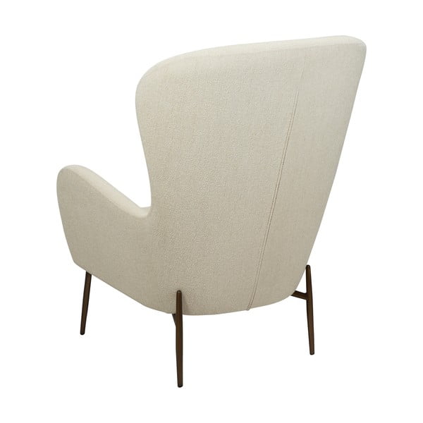 Poltrona crema in tessuto bouclé Glam - DAN-FORM Denmark-image-4