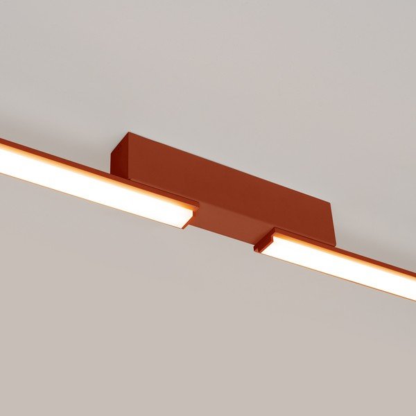 Plafoniera LED color mattone in alluminio 4x181 cm LAGOM – Thoro-image-2