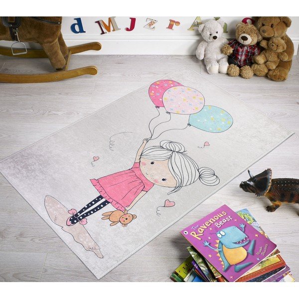 Tappeto per bambini 100x160 cm Happy Balloons - Vitaus-image-1