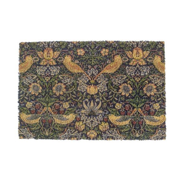 Zerbino in fibra di cocco 40x60 cm William Morris Strawberry Thief - Artsy Doormats