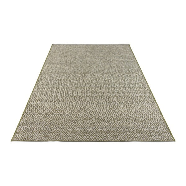 Zelený koberec vhodný i na ven Elle Decoration Bloom Croix, 160 x 230 cm-image-3