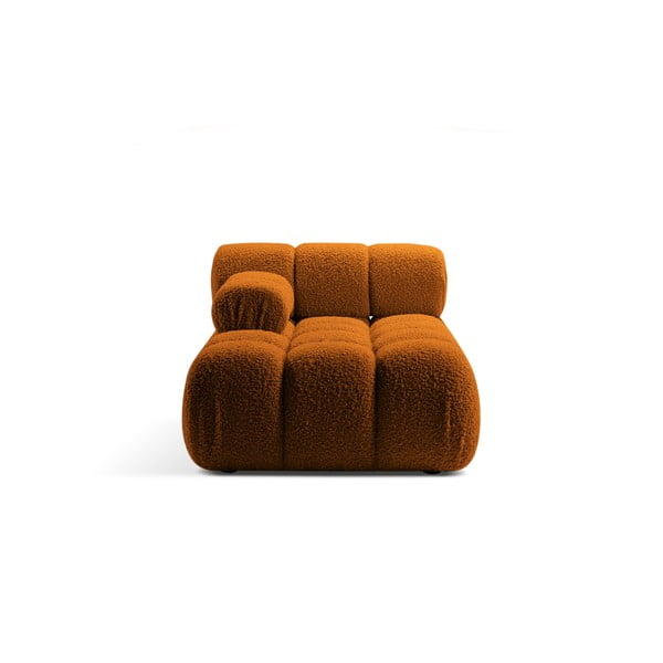 Modulo divano bouclé arancione (angolo sinistro) Bellis - Micadoni Home