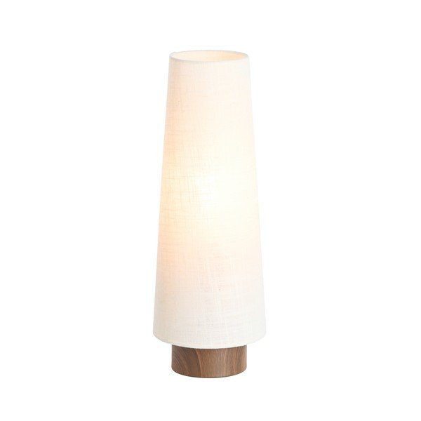 Lampada da tavolo color crema in metallo con paralume in tessuto (altezza totale 42 cm) Howie – Light & Living-image-1