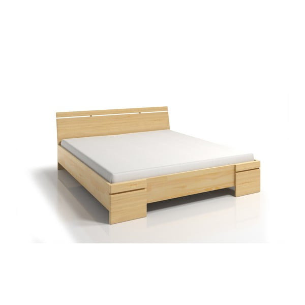 Letto matrimoniale in legno di pino con contenitore SKANDICA Sparta Maxi, 200 x 200 cm - Skandica-image-3