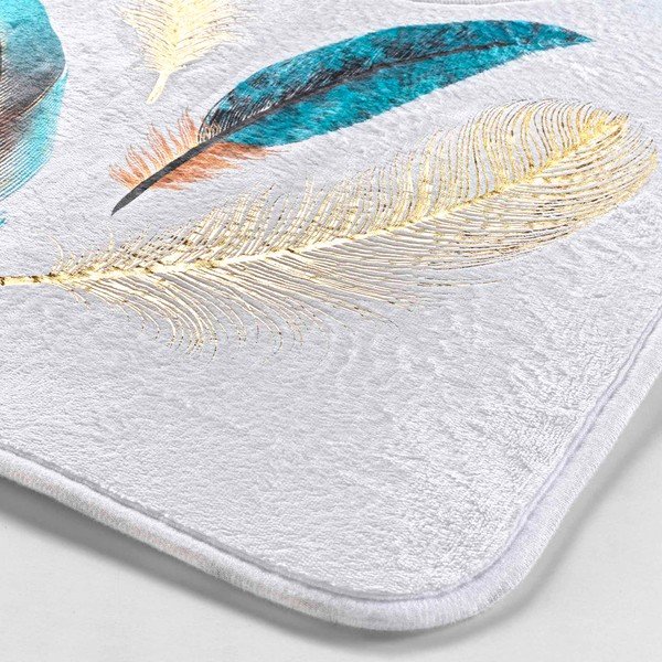 Tappetino per il bagno bianco per WC 45x45 cm Plumiss – douceur d'intérieur-image-2