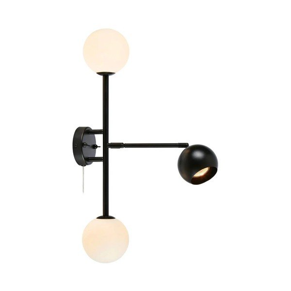 Lampada da parete nera, altezza 60 cm Beside - Markslöjd