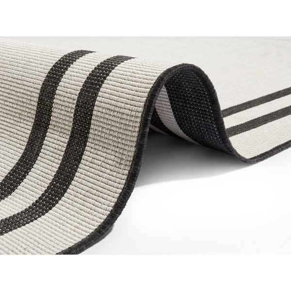 Tappeto da esterno nero e crema , 200 x 290 cm Manito - NORTHRUGS-image-1