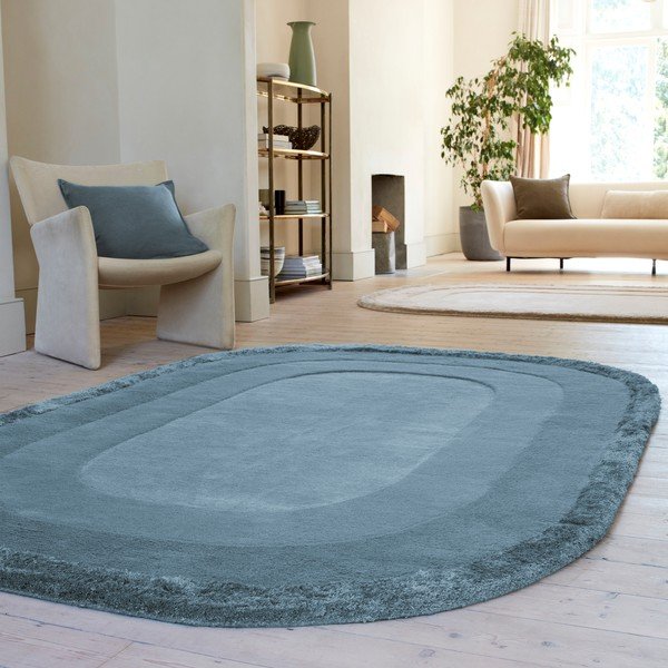 Tappeto blu tessuto a mano con lana 200x290 cm Halo - Asiatic Carpets-image-1