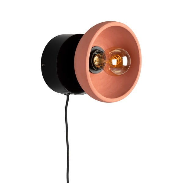 Lampada da parete in colore nero salmone Zahra - Dutchbone