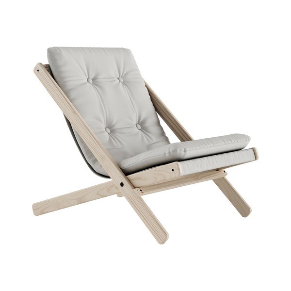 Skládací křeslo Karup Design Boogie Natural Clear/Light Grey