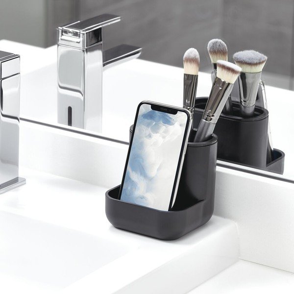 Organizzatore cosmetico nero Cade - iDesign-image-2