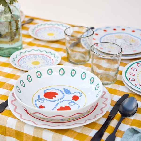 Piatto fondo in gres ø 23 cm Summer Bliss – Costa Nova-image-3