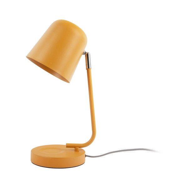 Lampada da tavolo giallo ocra in metallo (altezza totale 38,5 cm) Encantar – Leitmotiv-image-4