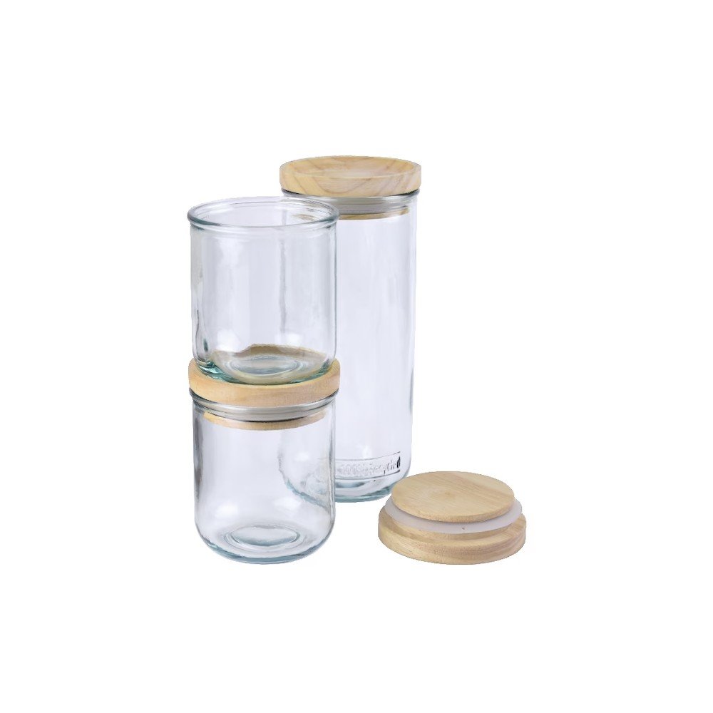 Set di barattoli di vetro 3 pezzi Hermetic - Ego Dekor | Contenitori