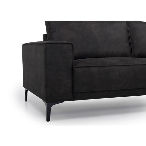 Divano angolare antracite in similpelle (angolo destro) Copenhagen - Scandic-image-3