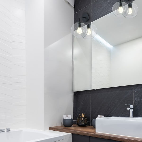 Lampada da parete nera Bogard, ø 20 cm Bogart - SULION-image-1