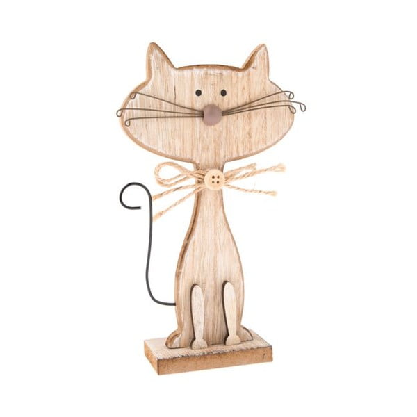 Decorazione in legno a forma di gatto Gatti, altezza 18 cm - Dakls