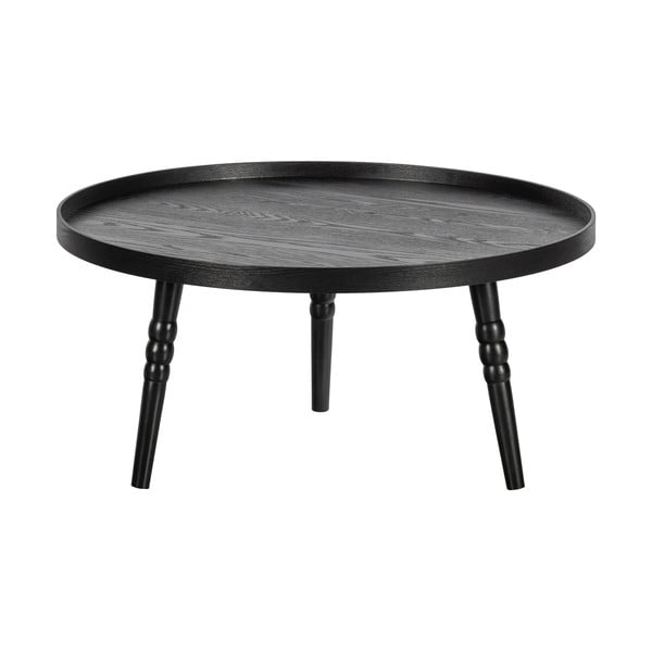 Tavolino nero , ø 75 cm Ponto - WOOOD