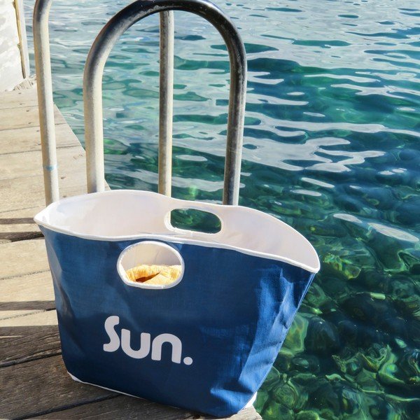Modrá plážová taška Sunnylife Everything Bag-image-1