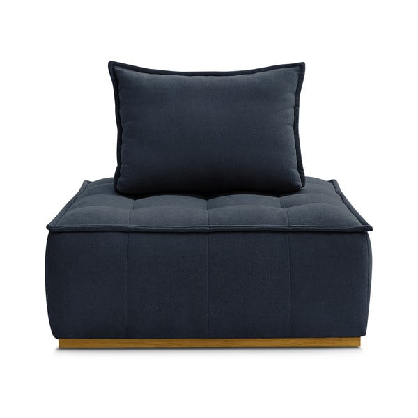 Poltrona blu scuro con rivestimento in ciniglia Elisa – Bobochic Paris-image-3