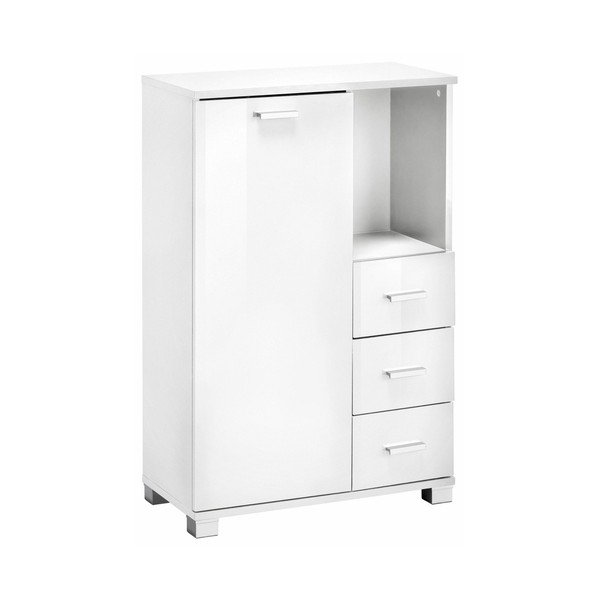 Mobile da bagno in legno bianco Rhonda - Støraa