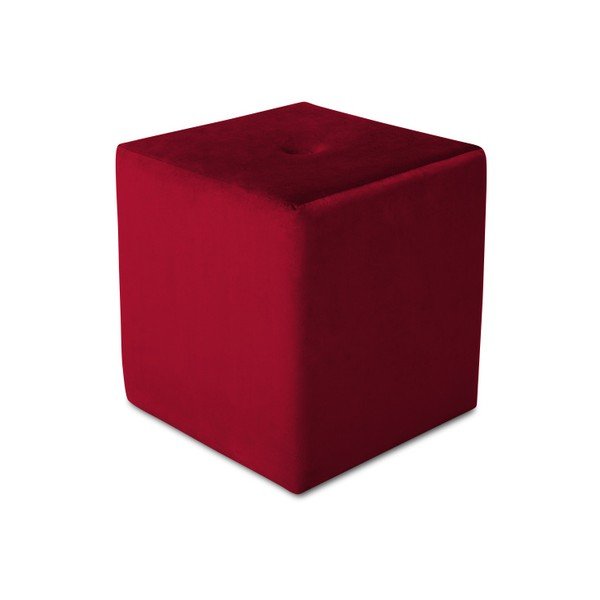 Pouf rosso , 40 x 45 cm Margaret - Mazzini Sofas-image-3
