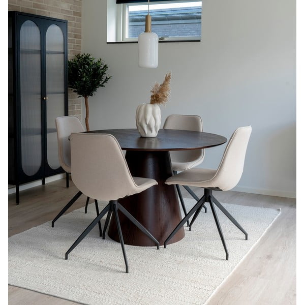 Sedie da pranzo beige in set di 2 Monaco - House Nordic-image-1