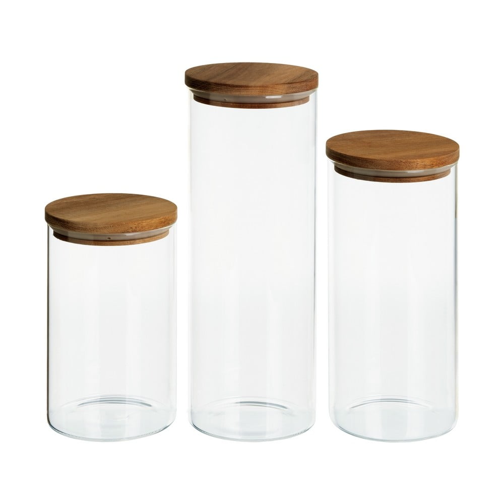 Set di contenitori per alimenti in vetro alimentari/per la pasta 3 pz – Casa Selección | Contenitori