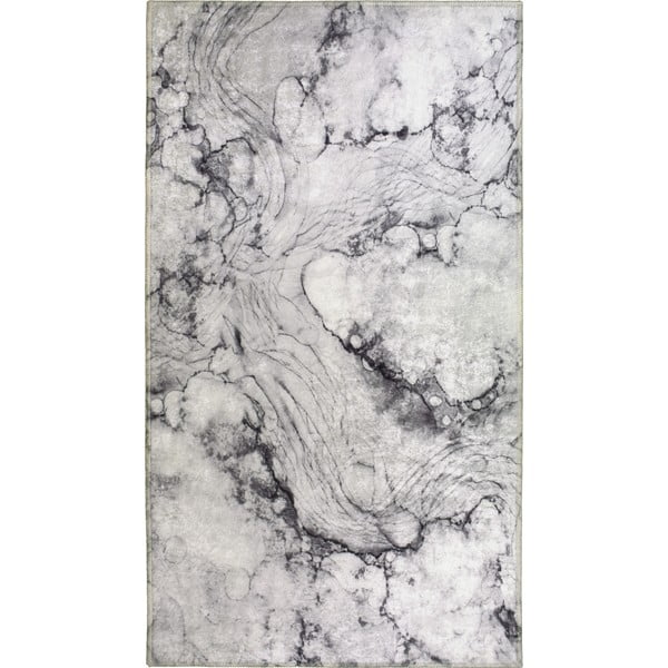 Tappeto lavabile grigio chiaro 80x50 cm - Vitaus