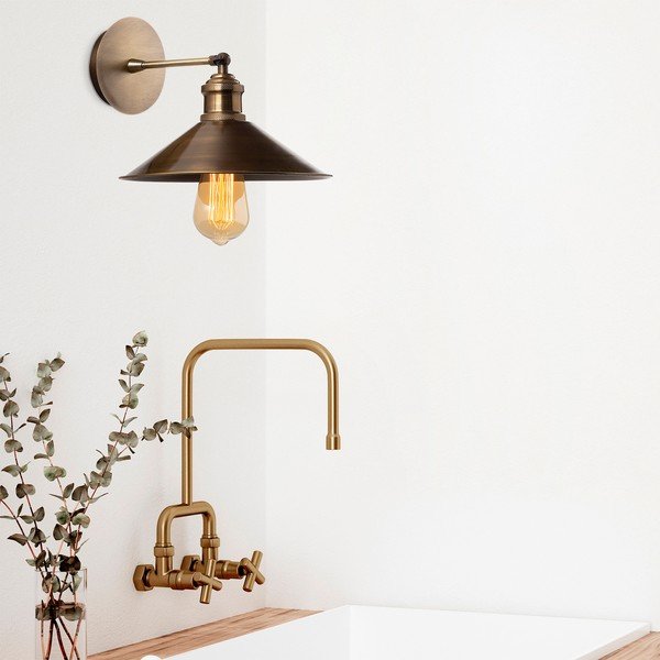 Lampada da parete dorata ø 24 cm Mueno – Opviq lights-image-2