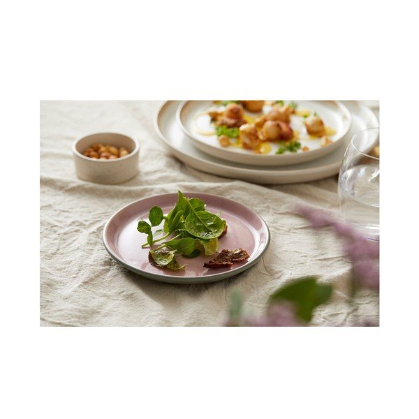 Piatto da dolce rosa/grigio in gres ø 17 cm Gastro Grey/Light Pink – Bitz-image-1