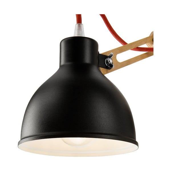Lampada da parete nera/marrone ø 15 cm Marcello – LAMKUR-image-3
