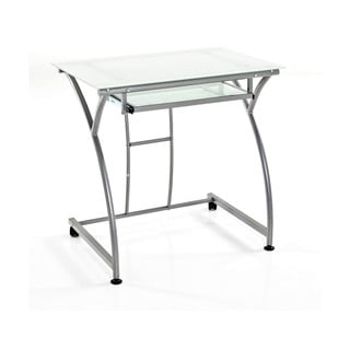 Tavolo da lavoro con piano in vetro 52x77 cm Idea - Tomasucci