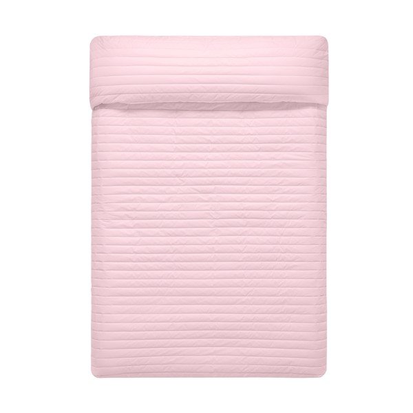 Copriletto trapuntato in cotone blu e rosa 180x260 cm Dash - Happy Friday-image-2