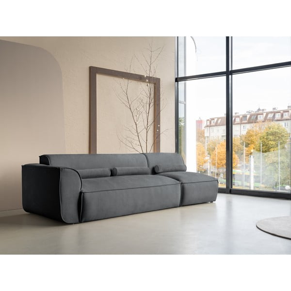 Chaise lounge componibile grigia (con penisola a sinistra) Flex Felix – Miuform-image-3
