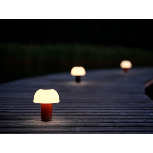 Lampada da tavolo dimmerabile a LED in alluminio arancione (altezza 22 cm) Harvest - Zone-image-1