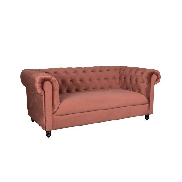 Divano in velluto rosa Forest Chester - Dutchbone-image-2