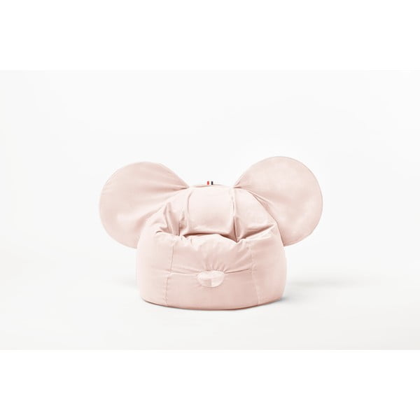 Pouf a sacco per bambini rosa chiaro Ears – The Brooklyn Kids-image-2