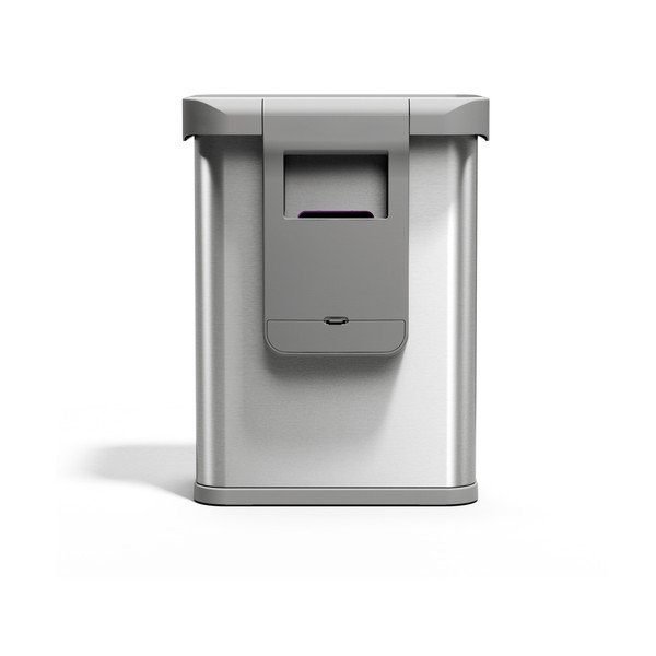 Cestino per la spazzatura argentato in acciaio con sensori contactless 58 l Sensor – simplehuman-image-2