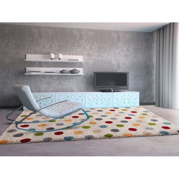 Tappeto crema 57x110 cm Norge Dots - Universal-image-1