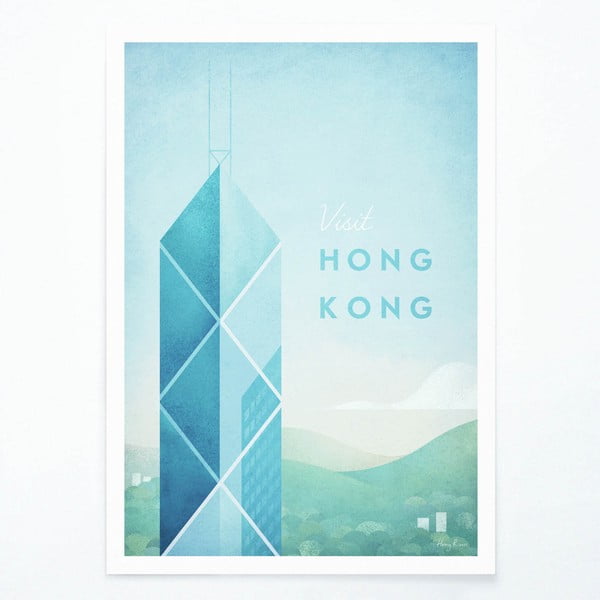Poster , 30 x 40 cm Hong Kong - Travelposter