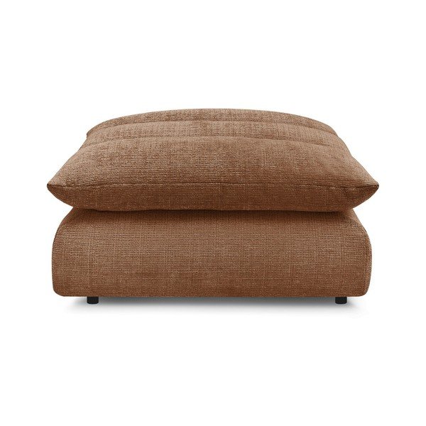 Poggiapiedi arancione con rivestimento in ciniglia Neil – Bobochic Paris-image-4