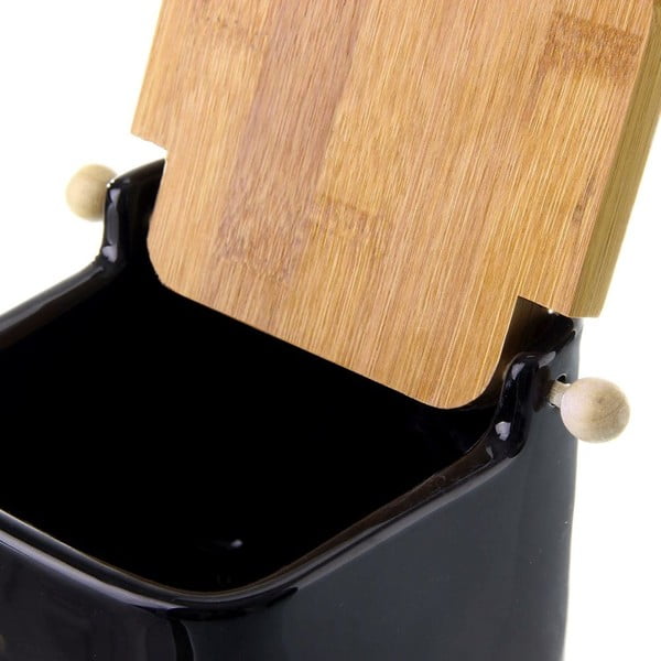 Cannuccia di ceramica nera Unimasa, 750 ml - Casa Selección-image-1