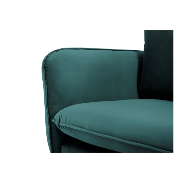 Divano in velluto verde petrolio, 160 cm Vienna - Cosmopolitan Design-image-4