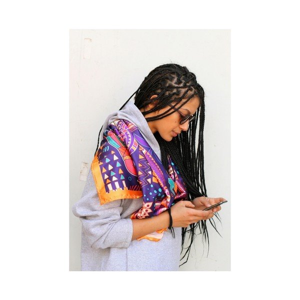 Sciarpa da donna , 70 x 50 cm Electric Animals - Madre Selva-image-1